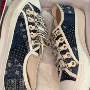 Dior sneakers and Versace sneakers